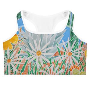 Sports bra “Cactus bloom”