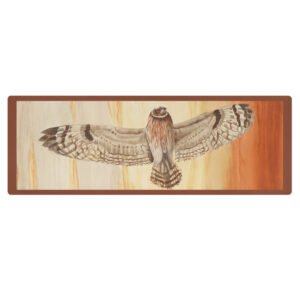 Yoga mat "Pueo in flight"