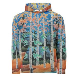 Unisex cotton hoodie "Fall burst"  The journey series"