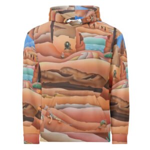 Unisex cotton hoodie "Lizard lane" The journey series