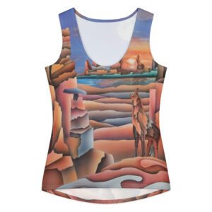 Women's cotton tank top "Skyote country" The journey series"